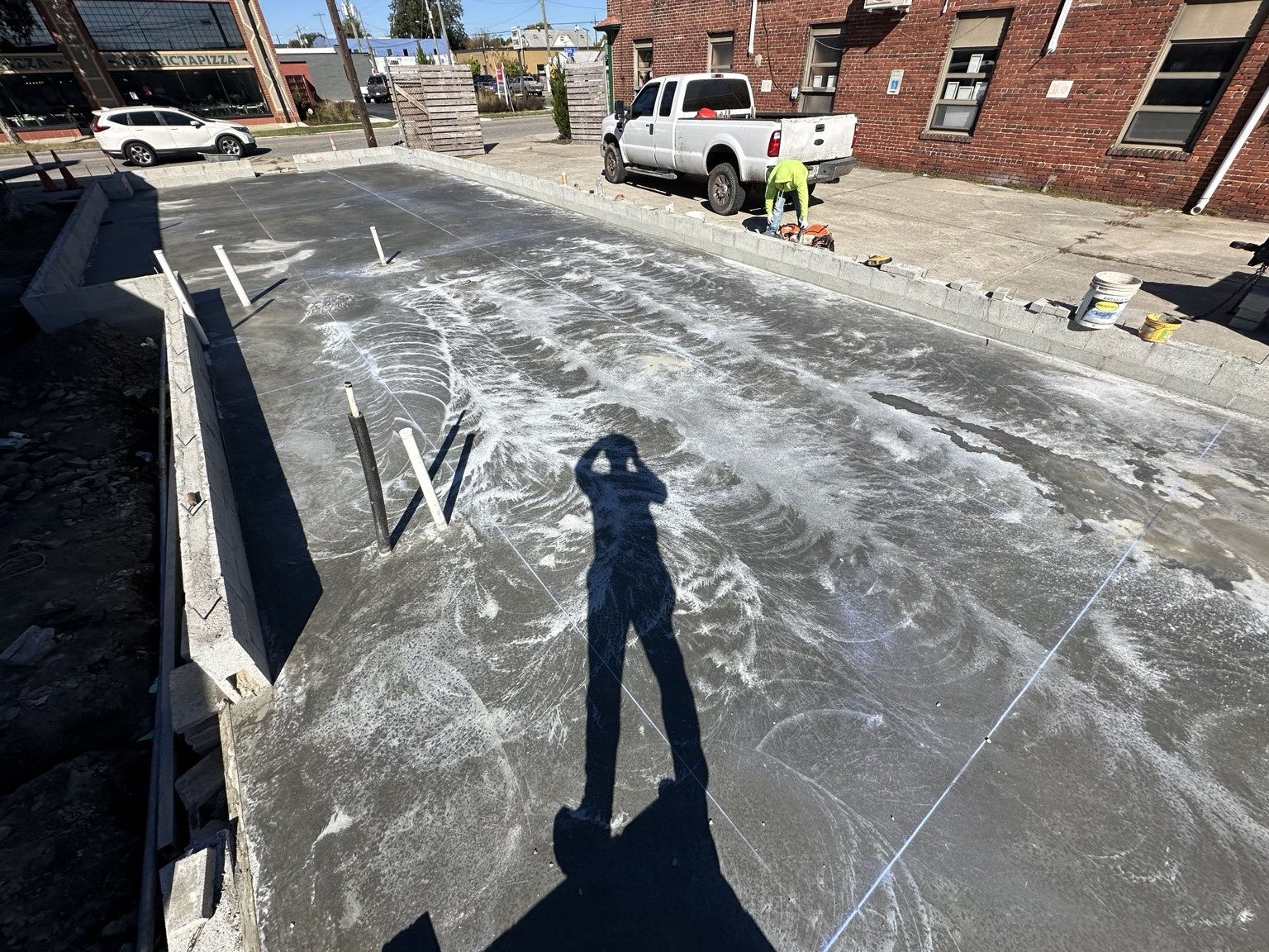 Commercial concrete slab